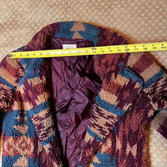 Ariat Katharine Aztec Coat Womens SZ M Fleece Western Navajo Southwest Country - Picture 12 of 16